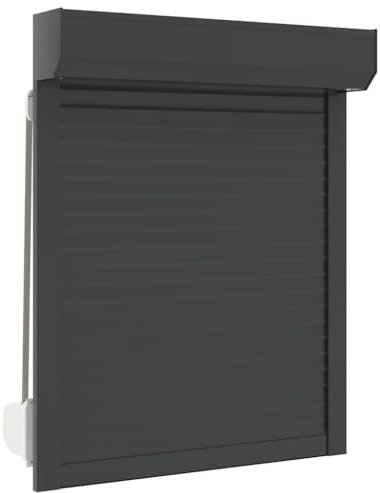 Kangmusi 144976 Volet roulant en aluminium Anthracite 70 x 100 cm