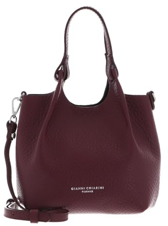 Gianni CHIARINI Leder Handtasche Schultertasche Dua Handbag Wine Berry - T. Moro beere