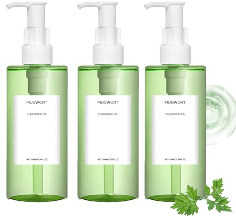 Cleansing Oil for Face, Gentle Makeup Remover Oil, Deeply Cleansing of Pores, Oil Controlling & Exfoliation, Lightweight, Blackhead Removal, Double Cleansing, For a Clear, Natural Complexion (3pcs)