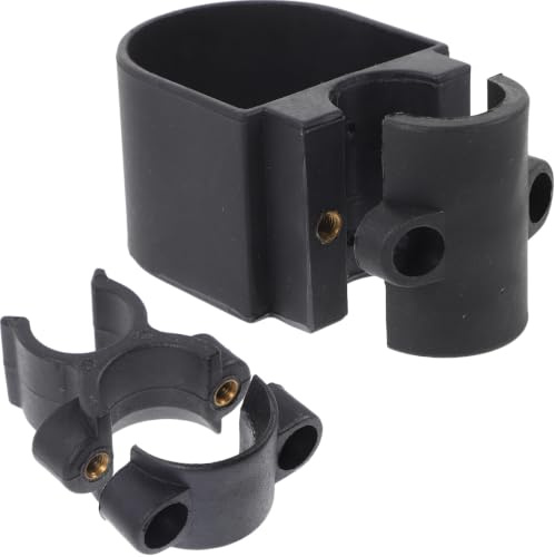 PRETYZOOM Gehstockhalter-Set 4 StüCk Schwarz Kunststoff Legierung Rollstuhl | Schwarz Und Robust, FüR Gehhilfe, Rollstuhl, Rollator, KrüCke, 4 StüCk