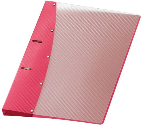 VELOFLEX 1141471 - Ringordner Diamond, Ringbuch, Ordner, DIN A4, 2-Ring-Mechanik, 20 mm, PP-Vollkunststoff, pink, 1 Stück