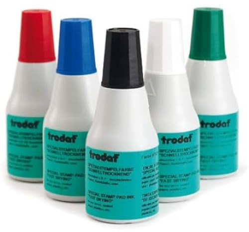 Trodat 73481 25 ml 7021 Schnelltrocknende Basteltinte – Weiß