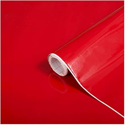 d-c-fix Möbel-Klebefolie Signalrot Hochglanz 67,5 cm x 2 m - Möbelfolie selbstklebende Küchenfolie Folierung Küchen-Schrank Deko-Folie Tisch Tischfolie Fensterbank Küchenfronten glänzend rot