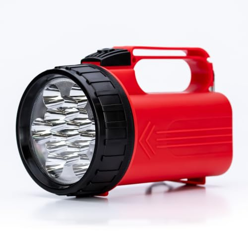 Status High Power 13 LED Lantern Torch – Red/Black, Battery Powered (SLEDREDLANT1PKB2)