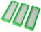vhbw Filterset 3X Staubsaugerfilter kompatibel mit Vorwerk Kobold VR200, VR-200, VR300, VR-300 Staubsauger - HEPA Filter Allergiefilter