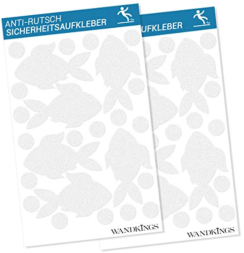 Wandkings Anti-Rutsch-Sticker - Fische - 50 Aufkleber - für mehr Sicherheit im Badezimmer