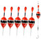 THKFISH Slide Bobbers Balsa Wood Slip Floats Set for Pike Perch Bass - 1/6 oz, 5Pcs
