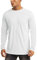 Mens Shirts Long Sleeve Casual White UPF 50+ Outdoor Sports T-Shirts for Men Summer Quick Dry Breathable Tee Shirt