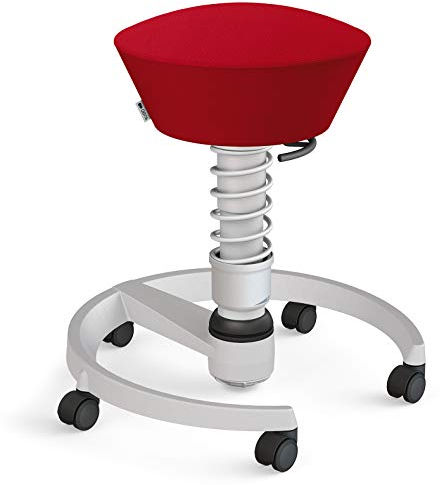 aeris Swopper – Ergonomischer Hocker – Bürohocker höhenverstellbar – Vielseitiger Schreibtischstuhl für einen gesunden Rücken – Bürostuhl mit Rollen, Feder Standard