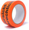 gws Hinweis-Klebeband Vorsicht zerbrechlich 1 Rolle Flurorange PVC | Kräftiges Verpackungsklebeband in Profi-Qualität | Warnband Paketband | 50 mm x 66 m
