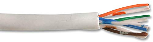 PRO POWER 4-Pair (8-Core) Telephone Cable – 100m Reel, White, Copper-Coated Steel (CCS), CPR Cat Eca Rated – PP01683