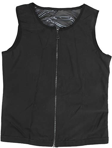 Gilet Uomo Sauna Sudore Cerniera, Gilet Uomo Sudore, Corsetto Vita Trainer Allenamento Sauna Canotta Corpo Maschile Shaper Camicia Gilet Shapewear Dimagrante Per Uomo(L/XL)