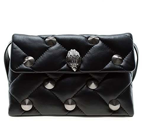 Kurt Geiger Gesteppte Schultertasche London, Schwarz , Einheitsgröße