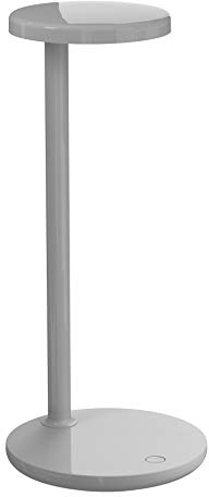 Flos Tischlampe Oblique 3000K LED Aluminium Glanzgrau, Maße: 15,5cm x 35cm, 09.8301.AH
