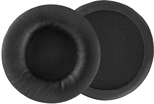MDR-V55 Ohrpolster Ersatz Ohrpolster Cover Reparaturteile Kompatibel mit Sony MDR-V55 V500DJ, Somic E95, MDR-7502 MDR-V500 Kopfhörer (Schwarz/Leder)