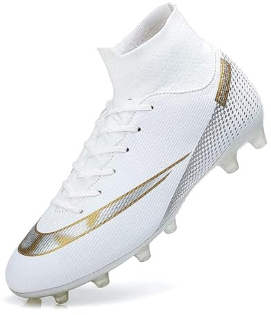 IFIKK Professionelle Unisex-Fußballschuhe Mit Langen Spikes TF-Knöchel Outdoor-Grasschuh (B,36)
