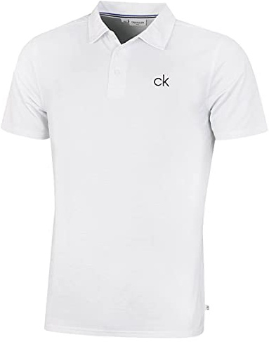 Calvin Klein Mens 2026 Central Eco Light Wicking Golf Polo Shirt