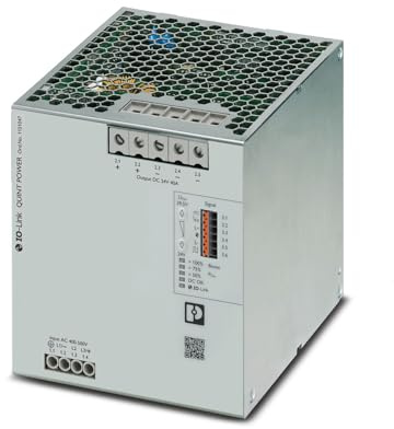 1151047, DIN Rail Power Supply, Input: 3-Phase, Output: 24 V DC / 40 A, QUINT4-PS/3AC/24DC/40/IOL