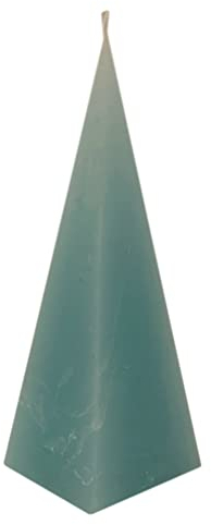Kerze in Pyramidenform Rustik blau mit Duft Baumwolle 230 mm