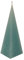 Kerze in Pyramidenform Rustik blau mit Duft Baumwolle 230 mm