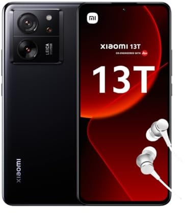 Xiaomi 13T - Écran AMOLED 144Hz, Batterie 5000mAh, Charge rapide 67W, Caméra Leica, 8+256GO, Noir (Version Française + 2 Ans de Garantie)
