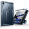 Dexnor Custodia per iPad Pro 12,9 6a/5a/4a generazione Cover (2022/2021/2020), Heavy Duty Shockproof Full-body Bumper Copertura protettiva con Protezione dello Schermo & Supporto Regolabile - Blu