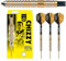 Harrows Dave Chizzy“ Chisnall 90% Tungsten Darts | Pro Player Steel Tip Darts-Set | 21g, 22g, 23g, 24g, 25g & 26g | Enthält Supergrip-Carbonschäfte und 100-Mikron-Chizzy-Flights (25g)