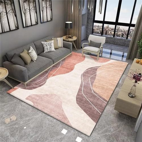 RUGMRZ Decoration Chambre Ado Fille Tapis Fille Chambre Tapis de Chambre de Fille Rose Super Doux Confortable Style Moderne antidérapant Decoration Chambre Bebe Fille 80X150CM