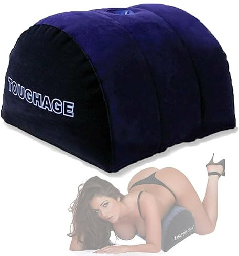 Vielretude Toughage Aufblasbares Sex Kissen mit Loch Lumbar Sofa Faltbare Multifunktions G Spot Position Erotische Möbel Reisekissen Schlafzimmer Sexmöbel für Paare