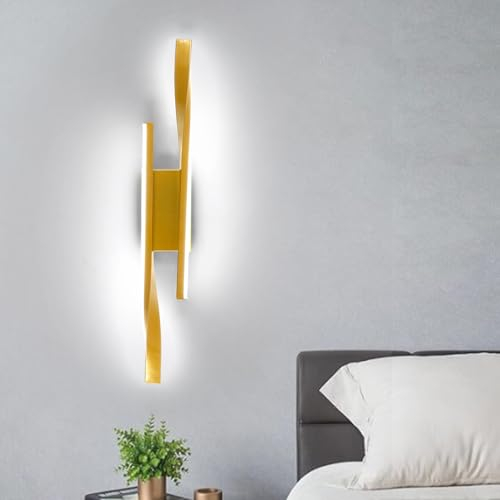 Comely LED Wandlampe Innen Moderne, Kreative Lange Parallele Wandleuchte LED 16W 1800LM, Kaltweiß 6500K Wand Belechtung für Schlafzimmer Wohnzimmer Flur Arbeitszimmer Treppenhaus Küche