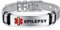 AITENME Medical Armband für Damen Männer Armreif,Personalisierte Medizinische Alert ID Notfallarmband Medizinisch Damen Uhrenarmband，Medizinischer Armband aus Edelstahl(EPILEPSY)