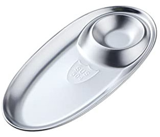 Europäischer Speiseteller, oval, Doppelgitter, Wandern, Camping, Outdoor, Geschenk, Farbe, hell, nicht leicht zu verblassen, Teller für Party