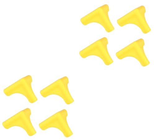 Toyvian 8 STK kindersichere Ecke Protect schutzzelt gilbe Wandschutz Sicherheitseckenschutz Eckenschutz für Möbel Schreibtischeckenschutz schreibtischschutz Ecke Dunstabzugshaube Eckschutz