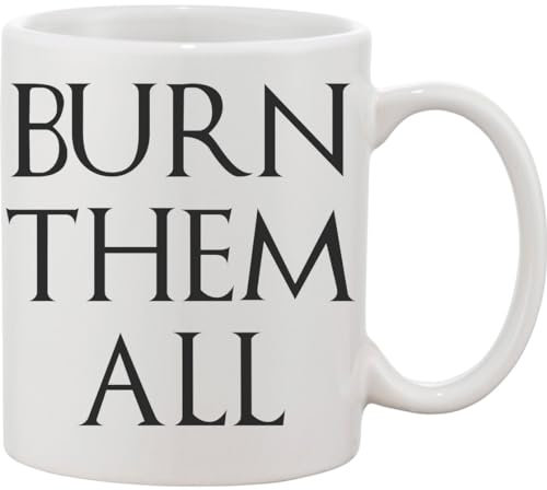 Mug en céramique Burn Them All Queen Got Mad Blanc