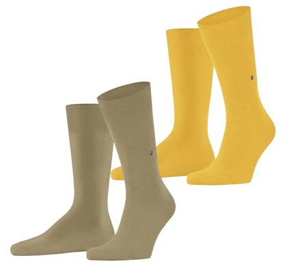 Burlington Herren Socken Everyday Multipack M So Baumwolle einfarbig 2 Paar, Beige Sesame 4410, 40-46