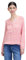 Cartoon Damen Casual-Bluse mit Muster 42, Orange/Rosé