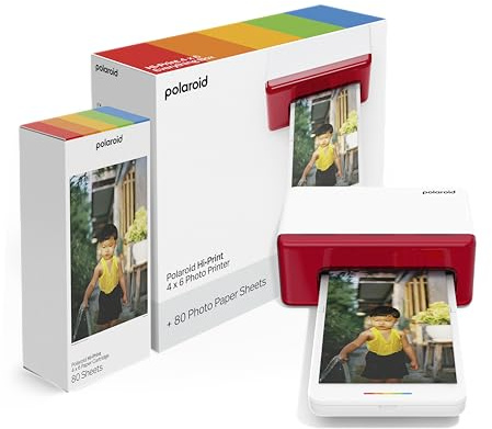 Polaroid Hi-Print 6552 Imprimante photo Bluetooth 10 x 15 cm + lot de 80 feuilles incluses