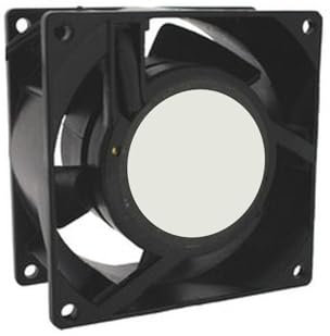 Ventilador 80x80 mm, 220 VAC, cojinete de fricción - Ideal para refrigeración y ventilación en dispositivos electrónicos y maquinaria.