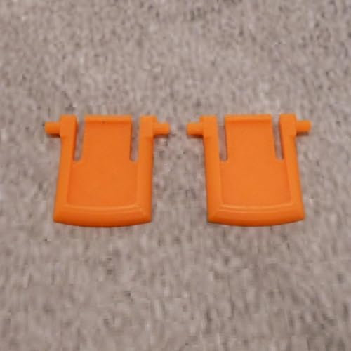 ULEIVA Ersatz Tastaturfüße 1 Paar (2 Stck) kompatibel mit Cherry DW5100 Tastatur Ersatzteil Tastaturständer Keybord Füsse (Orange)