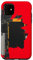 Diseño de placa base con fondo rojo roto Carcasa para iPhone 11