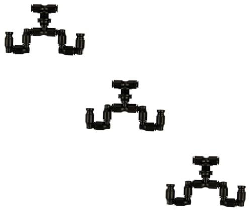 BUGUUYO 3-teiliges Einstellbares Vernebelungssystem Für Reptilien Doppelsprüher Kühle Terrarium-Sprinkler Reptilien-eidechsen-nebelspray Haustier-kühldüse