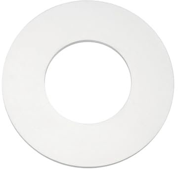 YINETTECH 1 arandela de reparación de grifo de cocina de aluminio de 70 x 35 x 3 mm, accesorios de reparación de grifo, arandela plana para grifo de ducha, color plateado