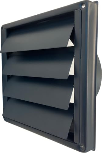 Überdruck Abluftgitter LG BL DIN 100-125 -150 Schwarz Lüftungsgitter (DN 125)