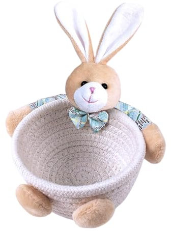 Holdes Tierkorb aus Baumwollseil, Aufbewahrungskorb für Haustiere, geflochten, Spielzeugkorb zum Kuscheln von Tieren | Dekokorb, Spielzeugwanne, Dekoration für Kinderzimmer