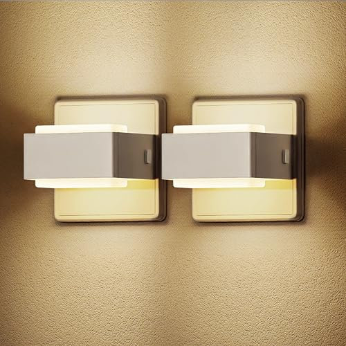 LOHAS-LED Nachtlicht Steckdose mit Dämmerungssensor, 2er-Set Dimmbares Nachtlicht, 3000K WarmWeiß, LED Steckdosenlicht für Küche, Orientierungslicht, Flur, Treppen, Kinderzimmer