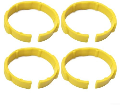 Karcher NT20 30 WD1-WD6 Pieza de repuesto de abrazadera de codo para aspiradora, 2.863-012.0, conector de manguera de succión, diseño compacto (amarillo)