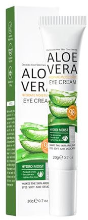 Aloe Vera Eye Cream Set, Refining Eye Cream, Augencreme Gegen Falten und Augenringe, TVitalisiert, Strafft & Festigt die Augenpartie, Natürliche Kosmetik,Für Strahlende und Pralle Haut Unter (1)
