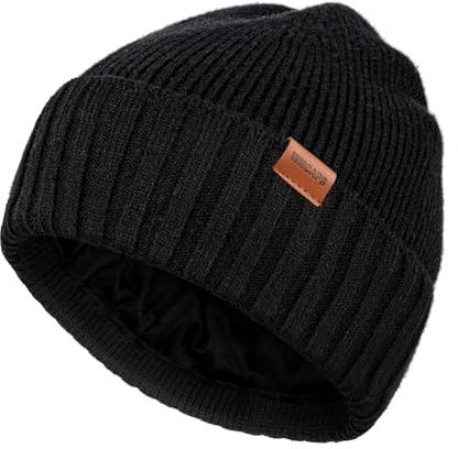 Wmcaps Wintermütze für Herren Damen, mit Fleece gefütterte Mütze Weiche Thermische Warme Unisex-Strickmütze für Kaltes Wetter im Freien Praktische Geschenke