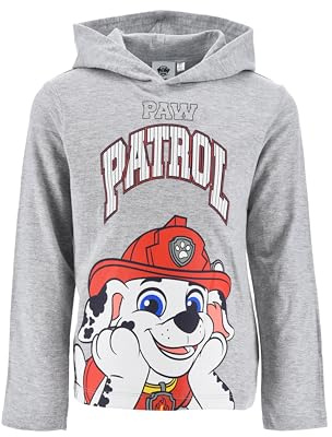 PAW PATROL, Langarmshirt Jungen, Longsleeve Kinder, Chase Marshall & Rubble | 100% Baumwolle, PAW PATROL Pullover Sweatshirt, Geschenk Einschulung / Geburtstag Kind, Pullover Jungen