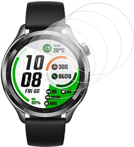Beukei Protector de Pantalla Compatible con XIAOMI Watch S4, 4 Piezas Glasss [Dureza 9H][Antihuellas][Antiarañazos][Ultra Claro] Pelicula